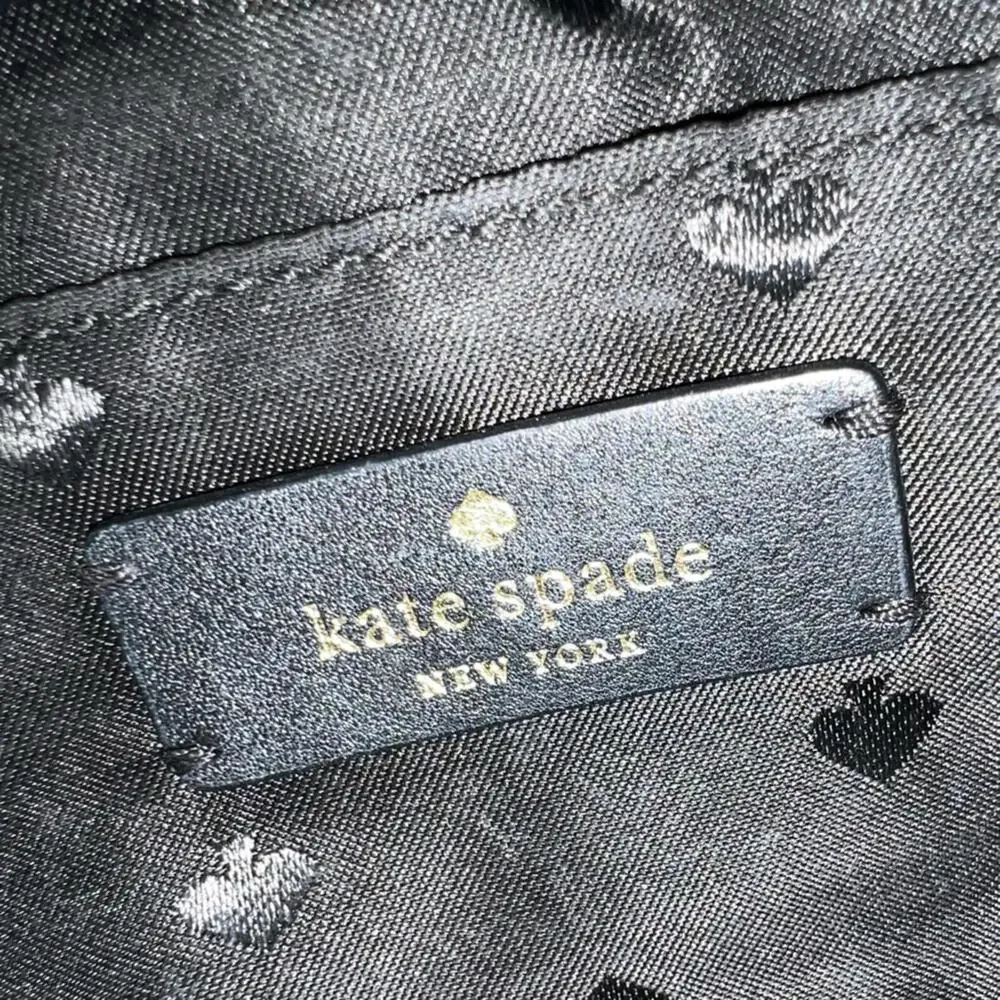 Kate Spade Black‎ Quilted Shoulder Bag with Gold Chain